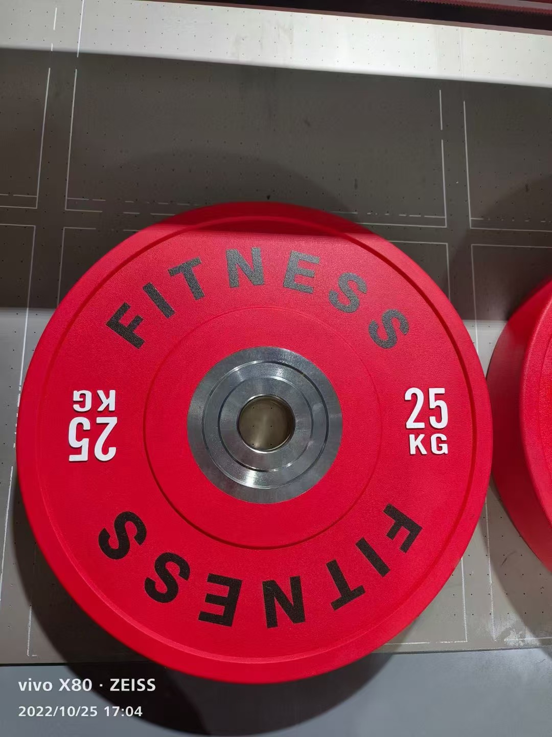 Rubber weight plate