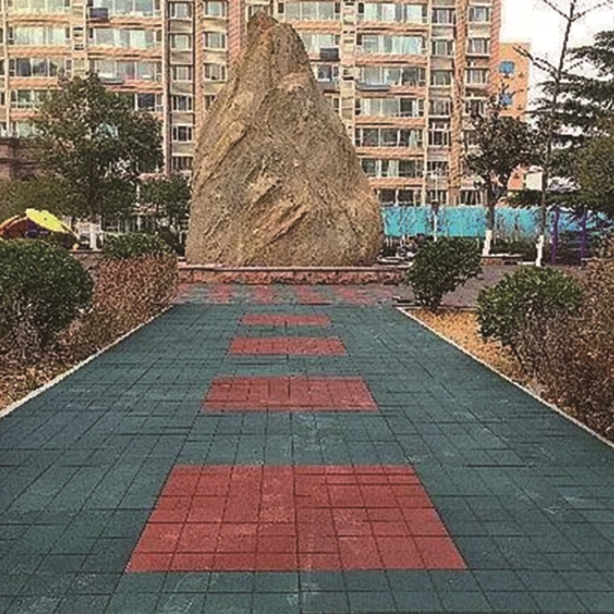 SIXTEEN CHECKERED BRICKS