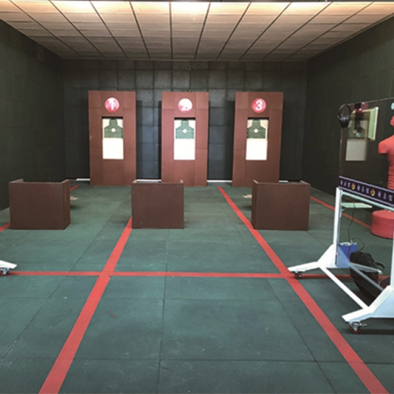 SHOOTING RANGE WALL AND FLOOR TILE